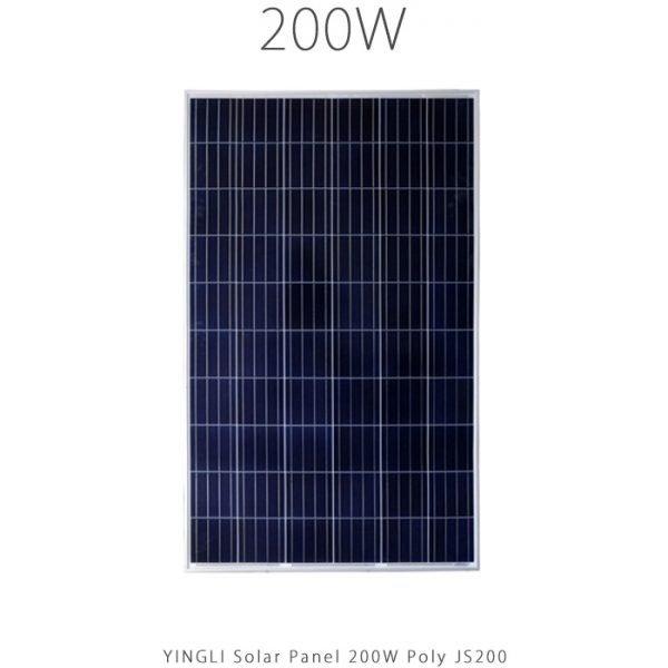 پنل خورشیدی 200 وات پلی کریستال YINGLI مدل JS 200
