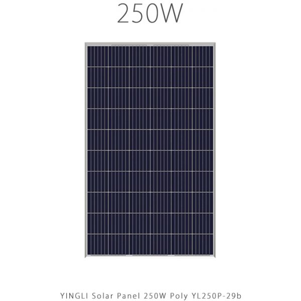 پنل خورشیدی 250 وات پلی کریستال 60 سلول YINGLI مدل YL250P-29b