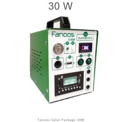 پکیج برق خورشیدی فانوس 30 وات | پرتابل با باتری 18 آمپر