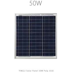 پنل خورشیدی 50 وات پلی کریستال YINGLI مدل JS 50