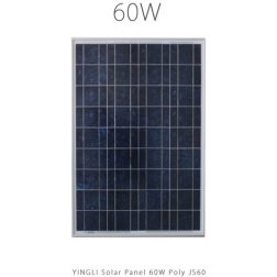 پنل خورشیدی 60 وات پلی کریستال YINGLI مدل JS 60
