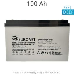 باتری خورشیدی 100 آمپرساعت یورونت 12V دیپ سایکل ژل EURONET