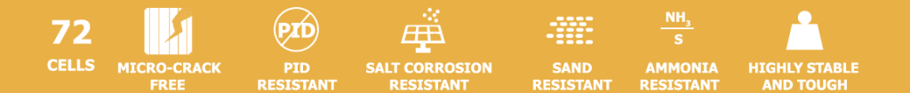 پنل خورشیدی 330 وات پلی کریستال برند AE SOLAR