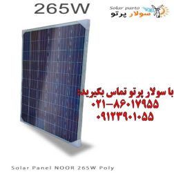 پنل خورشیدی 265 وات پلی کریستال NOOR امارات