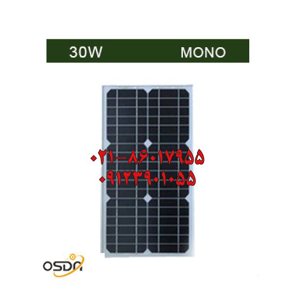 پنل خورشیدی مونو کریستال 30 وات ایزولا osda-isola-ODA 30-18-M