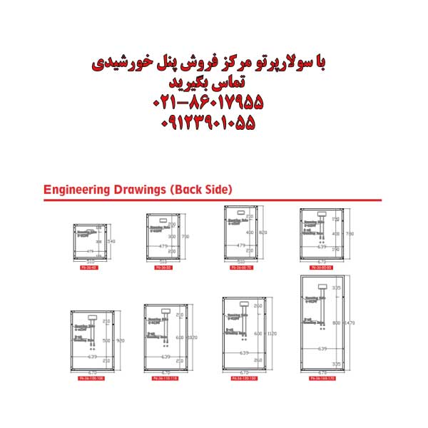 پنلهای خورشیدی پلیکریستالین سری P6-36 (40W-170W)