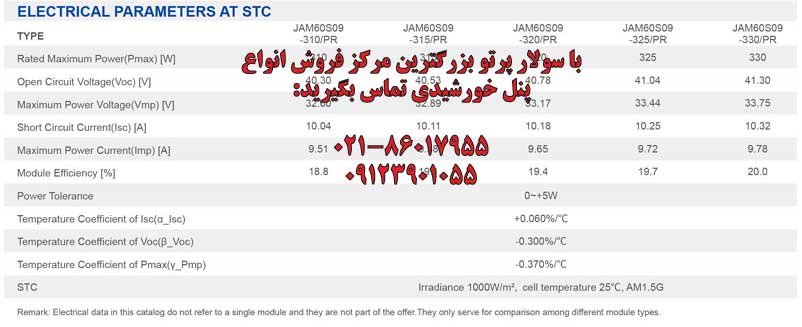 پنل خورشیدی جی ا سولار