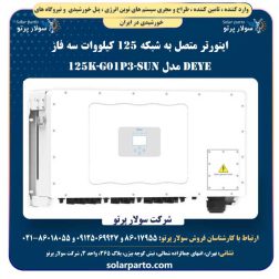اینورتر متصل به شبکه 125 کیلووات سه فاز Deye مدل SUN-125K-G01P3